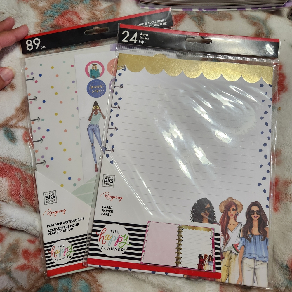The Happy Planner Blue and Black Polka Dot Office Planner